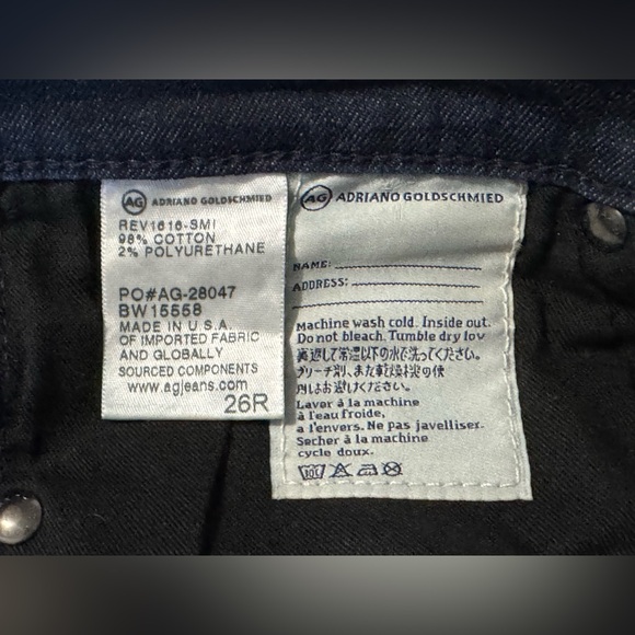 AG Harper essential straight jeans size 26R - Picture 2 of 10